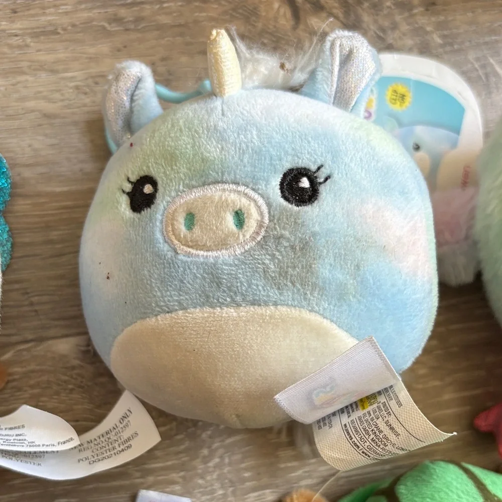 Ty Plush Assortment - Brown, White, Green, Blue, Pink, Purple